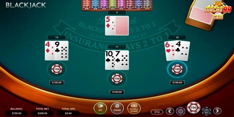 Tuyệt chiêu chơi blackjack macao99 thắng lớn